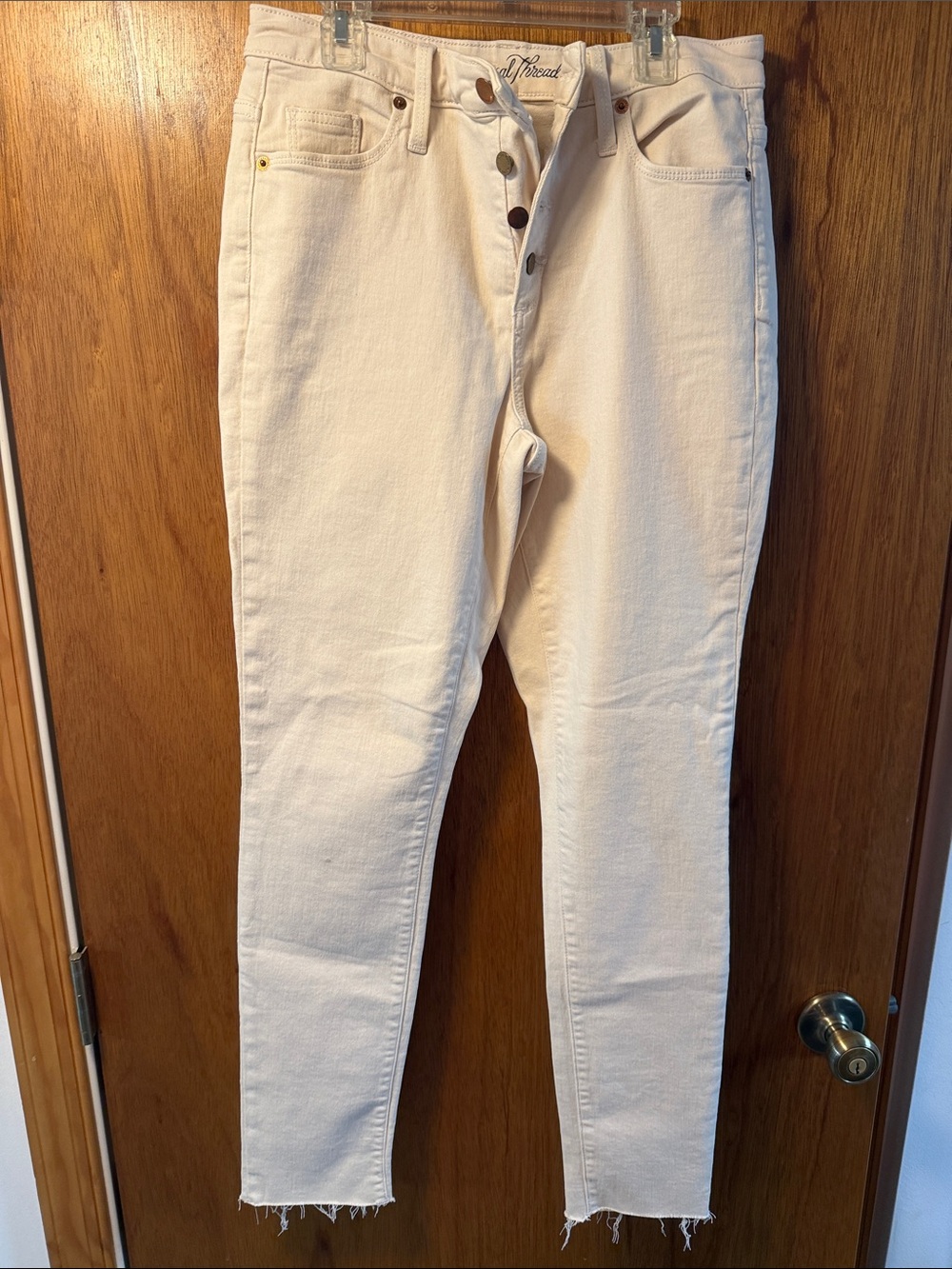 Universal Thread High-Rise Blush Cream Skinny Jeans